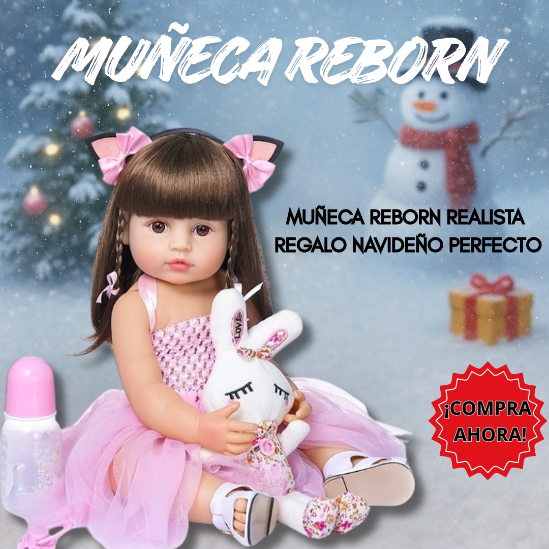 REGALO PARA NILÑAS MUÑECA 100% SILICONA